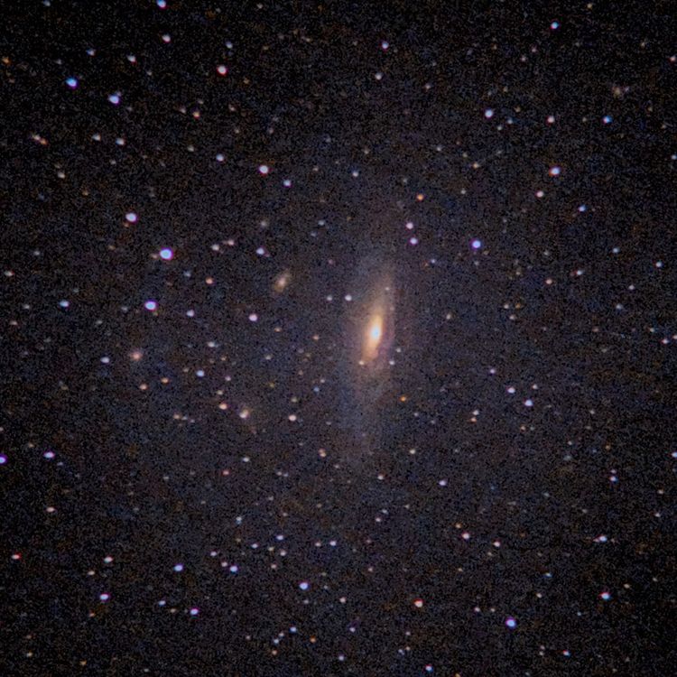 NGC7331 captured through a telescope eyepiece using a smartphone camera - Afocal Astrophotography