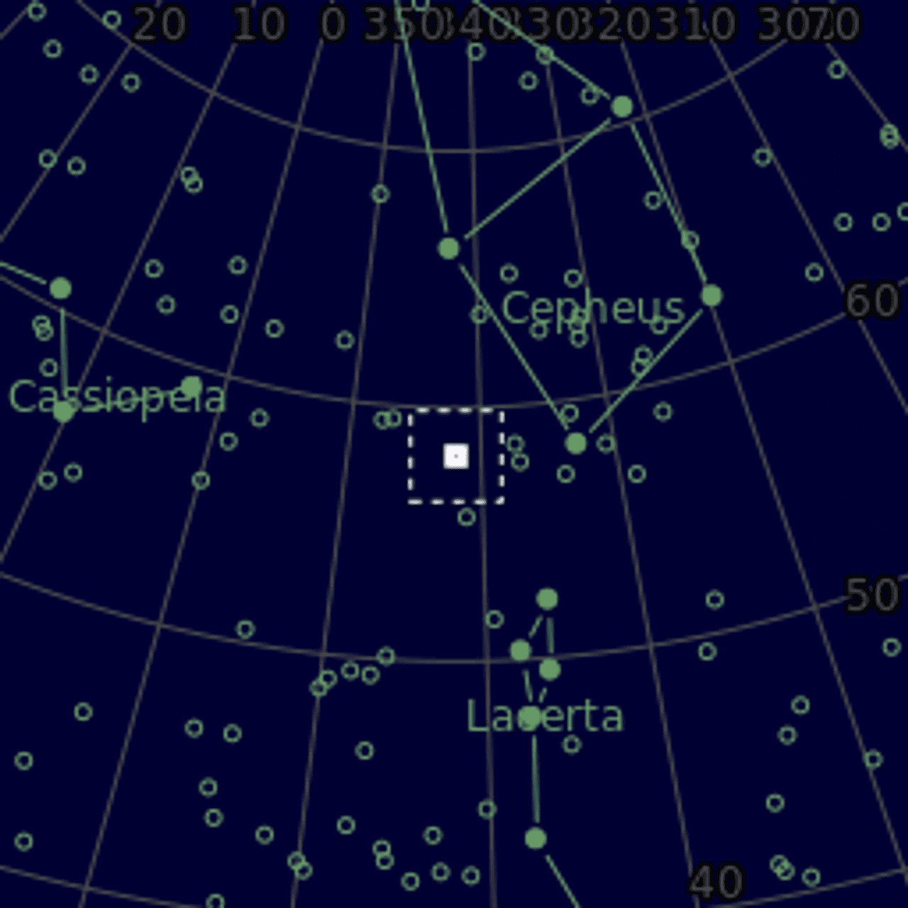 Star map of NGC7380