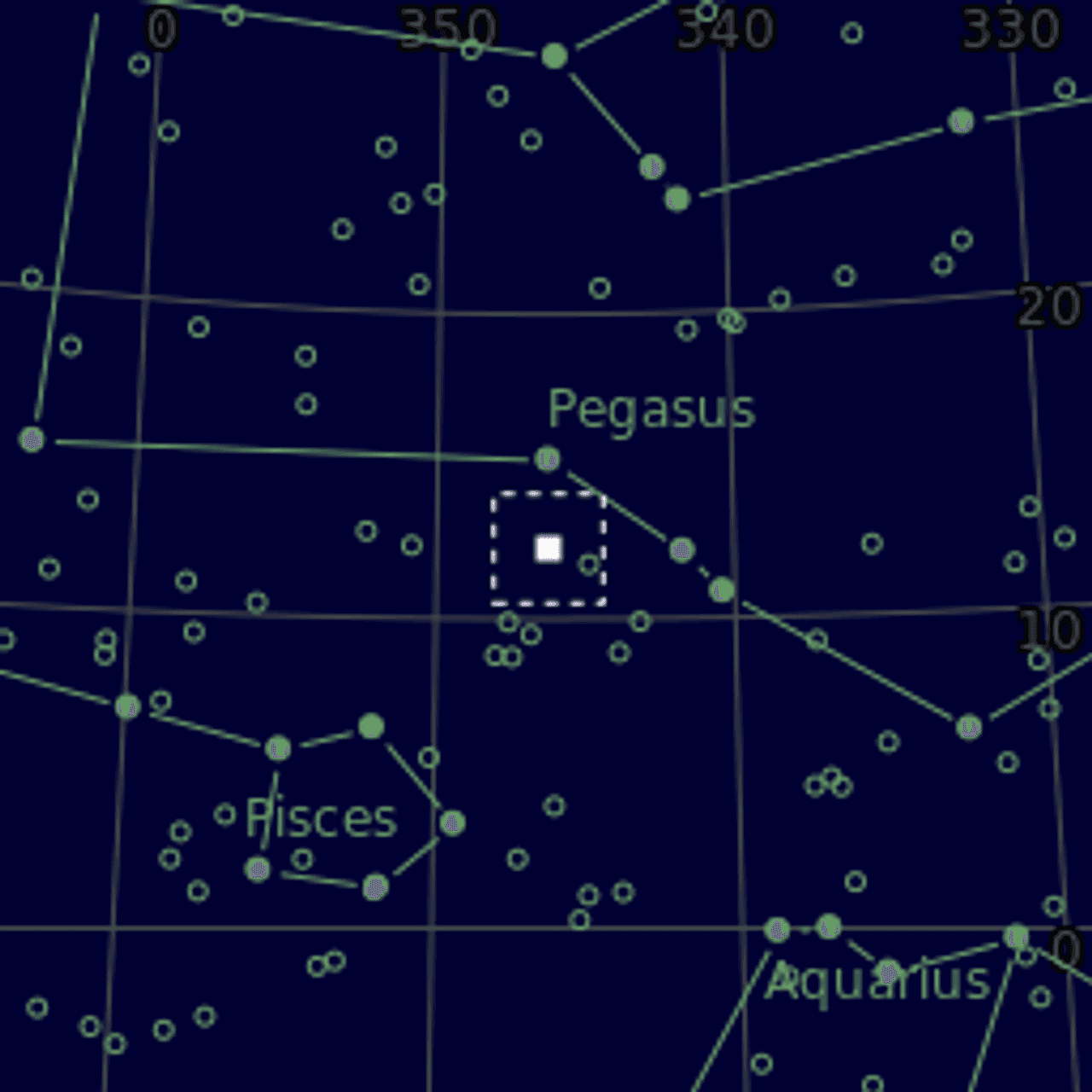 Star map of NGC7479