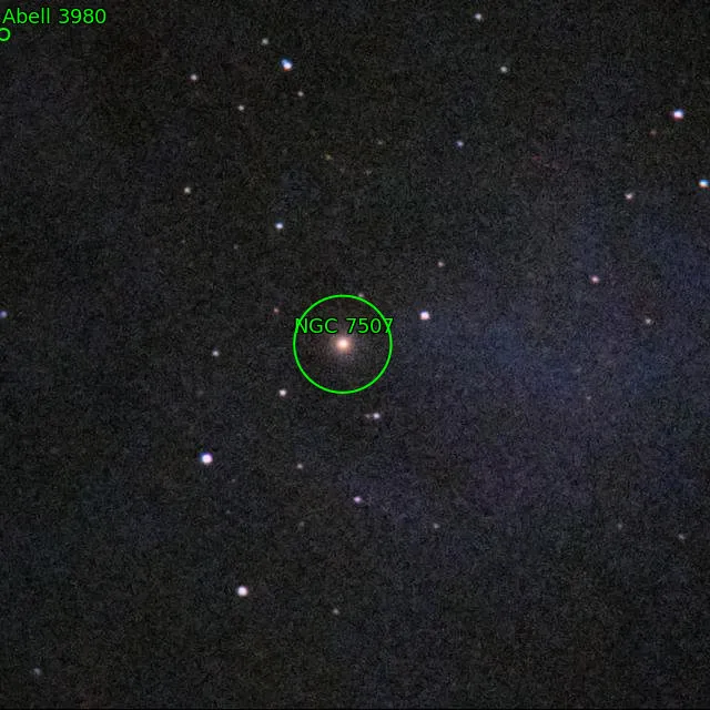 Annotation around NGC7507