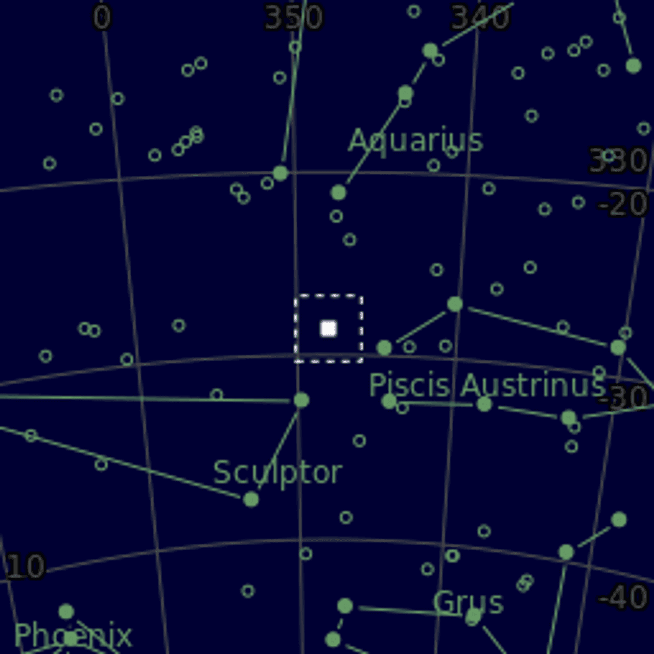 Star map of NGC7507