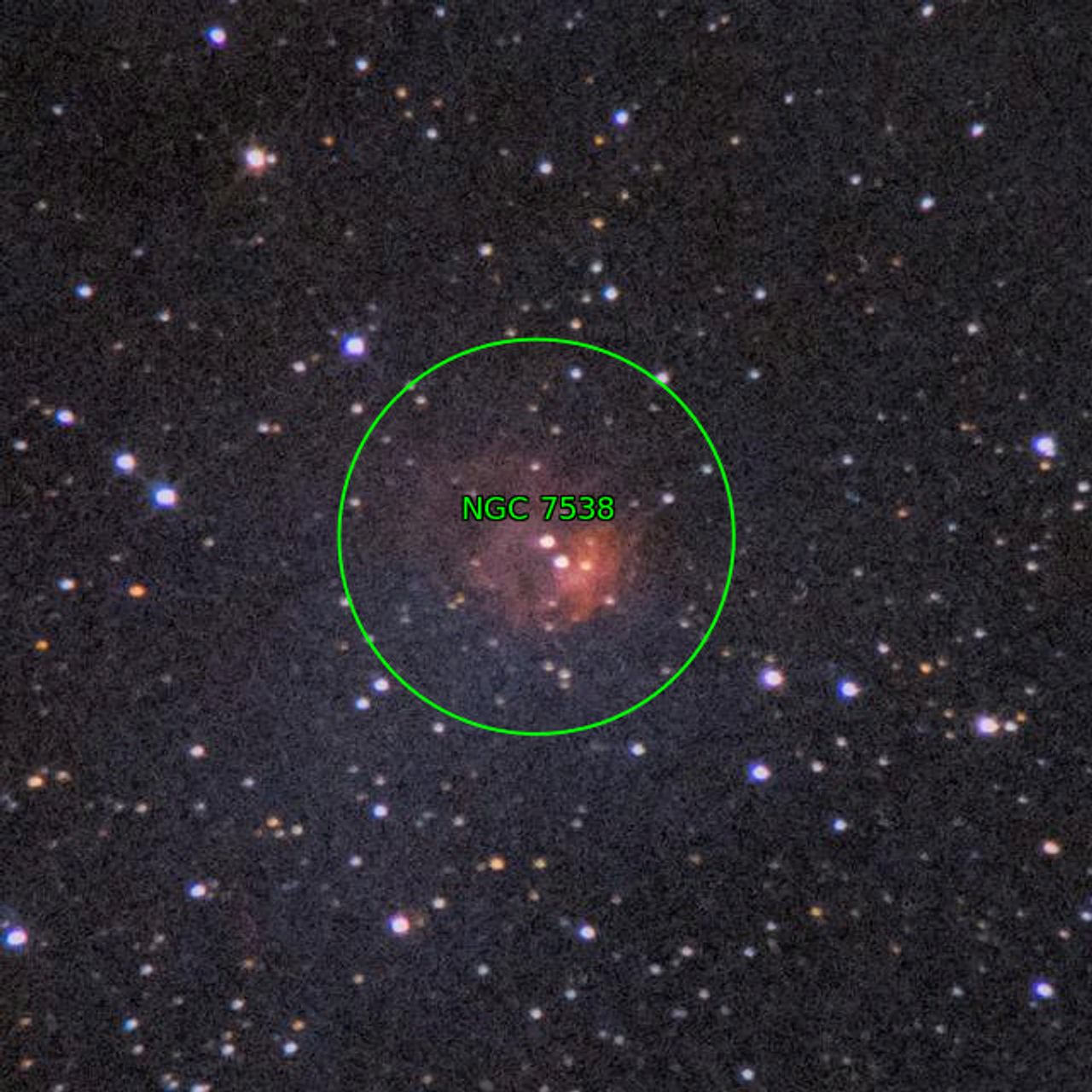 Annotation around NGC7538