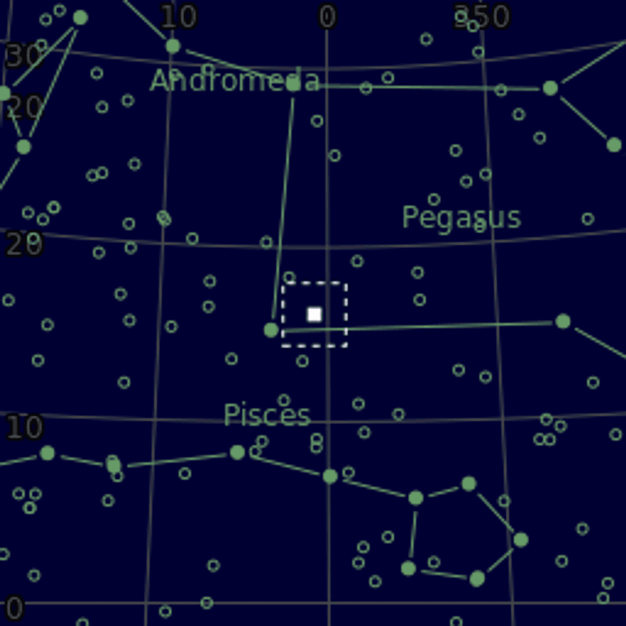 Star map of NGC7814