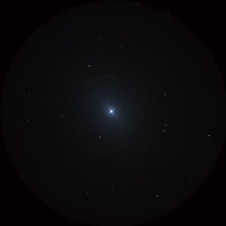 サイフ（Saiph） captured through a telescope eyepiece using a smartphone camera - Afocal Astrophotography