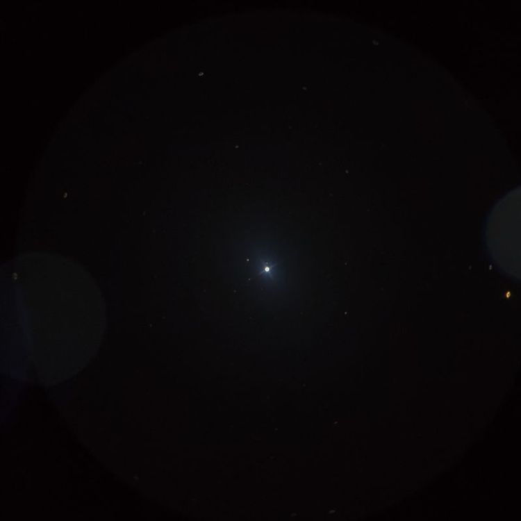 メグレズ（Megrez） captured through a telescope eyepiece using a smartphone camera - Afocal Astrophotography