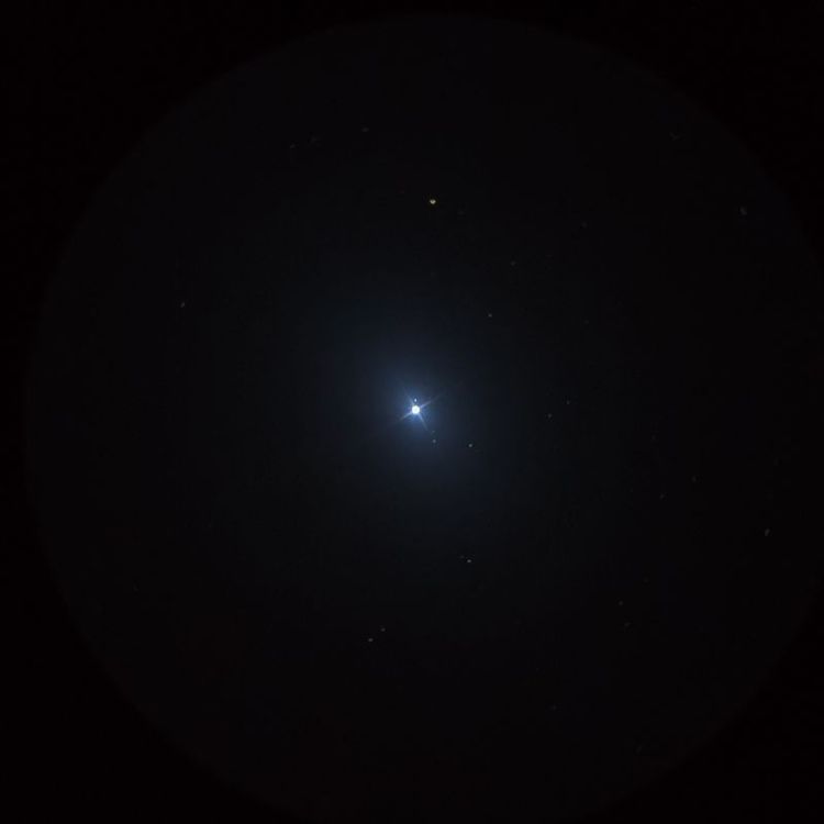 アルカイド（Alkaid） captured through a telescope eyepiece using a smartphone camera - Afocal Astrophotography