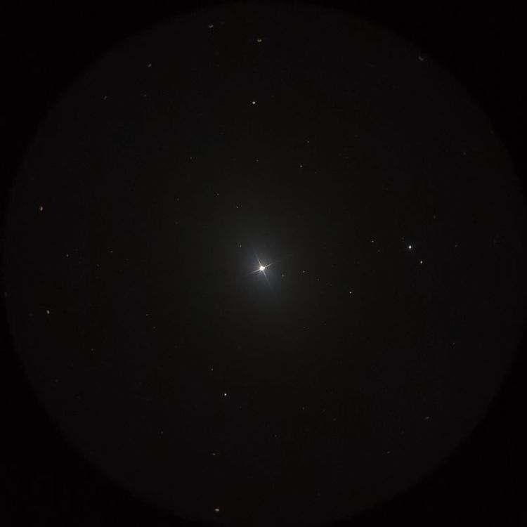 ポラリス（Polaris） captured through a telescope eyepiece using a smartphone camera - Afocal Astrophotography